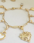Gold Charm Bracelet
