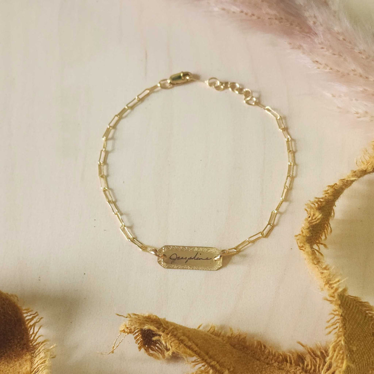 Handwriting Bracelet - Going Golden