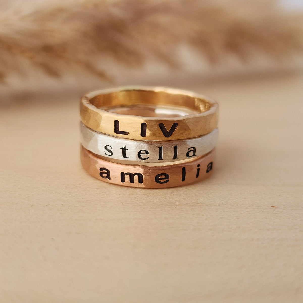 The Eloise Thick Stacking Ring Set - Going Golden
