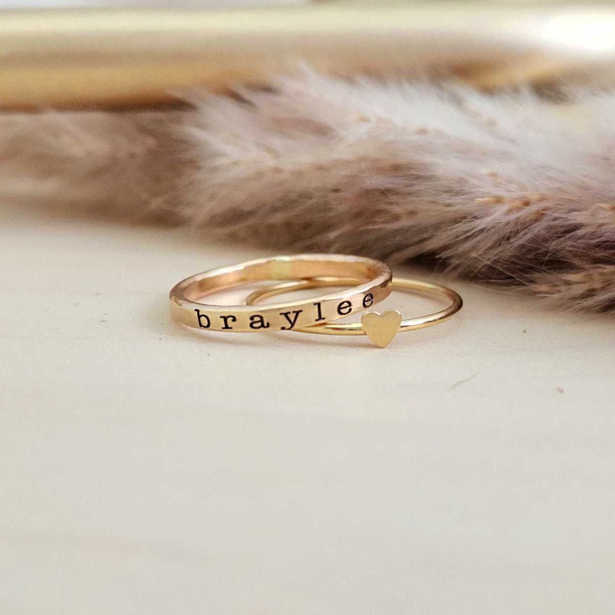 Mini Heart Ring - Going Golden