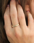Fine Silver Thick Personalized Stacking Ring