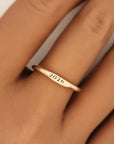 Signet Year Stacking Ring