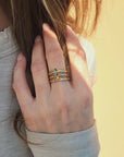 The Brynn Stacking Name Ring Set