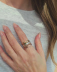 handmade women's stacking rings personalized with names