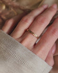 Typewriter Stacking Name Ring
