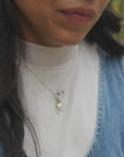 Silver Carabiner Paperclip Charm Necklace