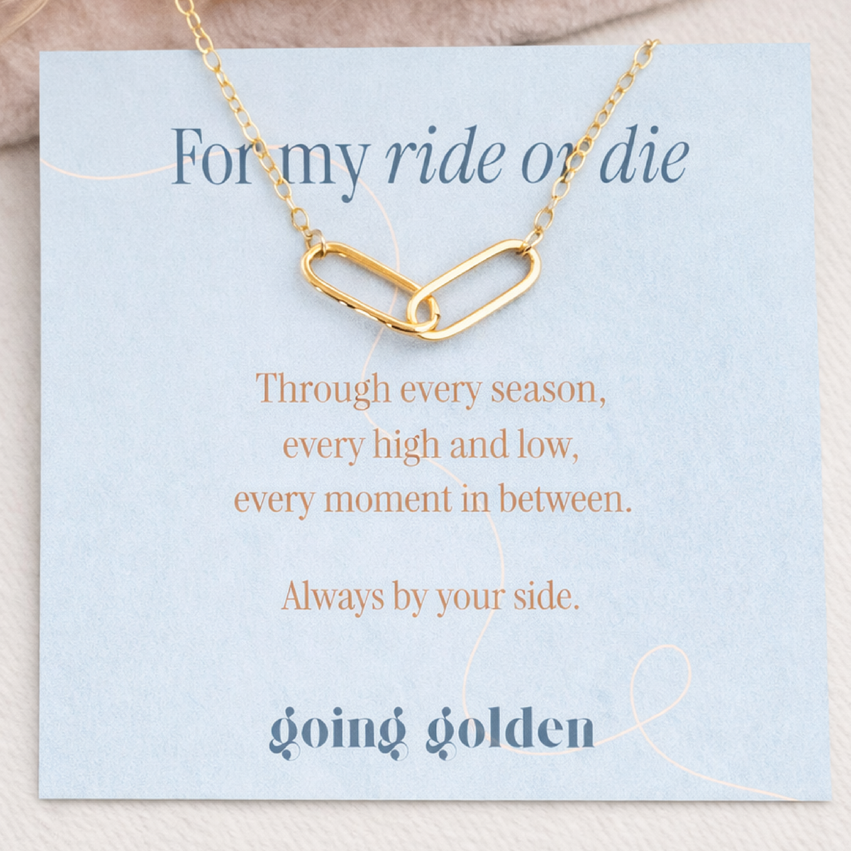 Linked Necklace - Going Golden