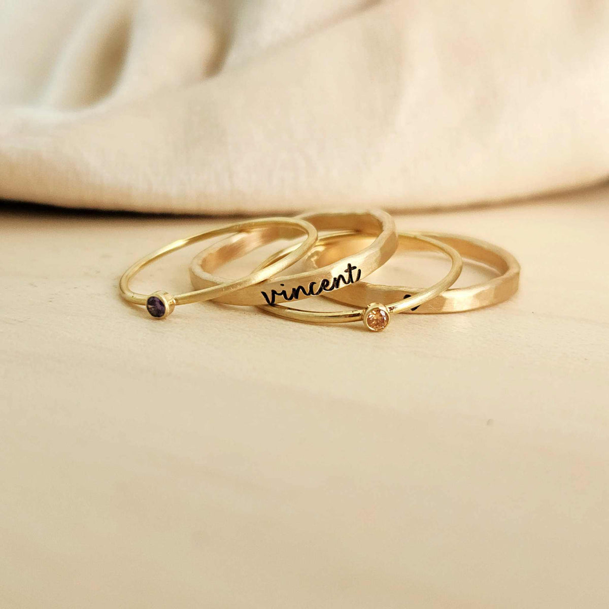 The Hannah Stacking Ring Set - Going Golden