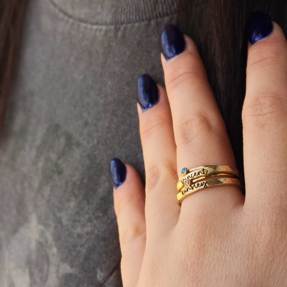 The Hannah Stacking Ring Set - Going Golden