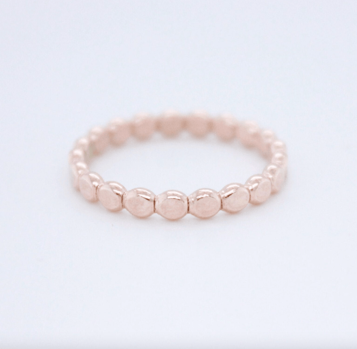 Flat Beaded Ring - Going Golden