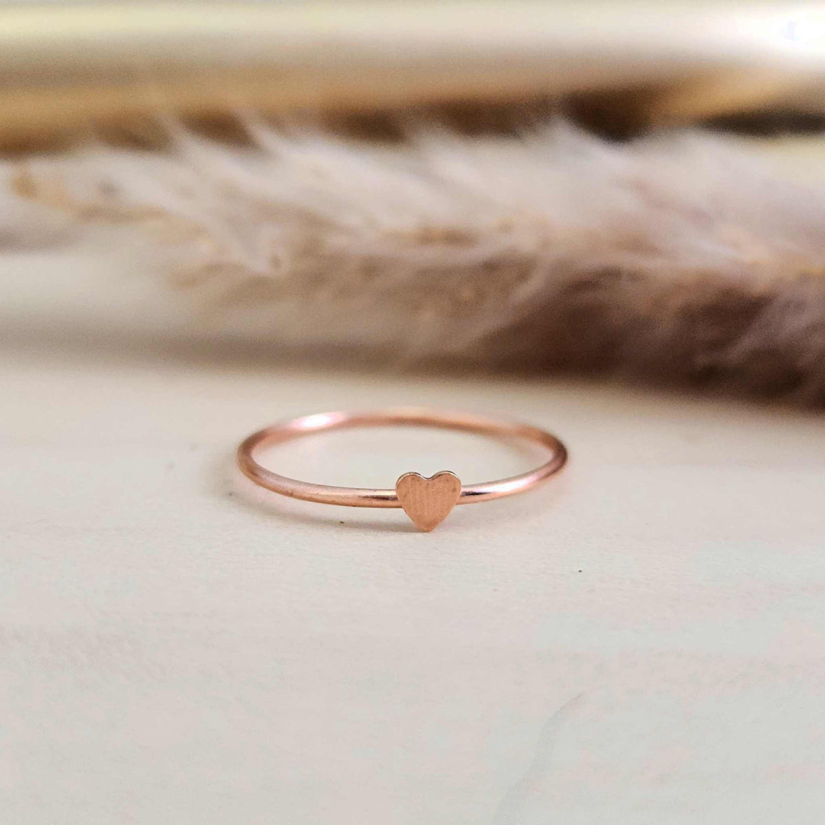 Mini Heart Ring - Going Golden