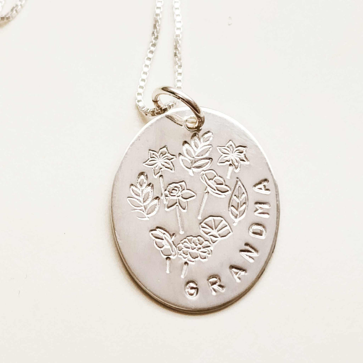 Mom or Grandma Necklace - Going Golden