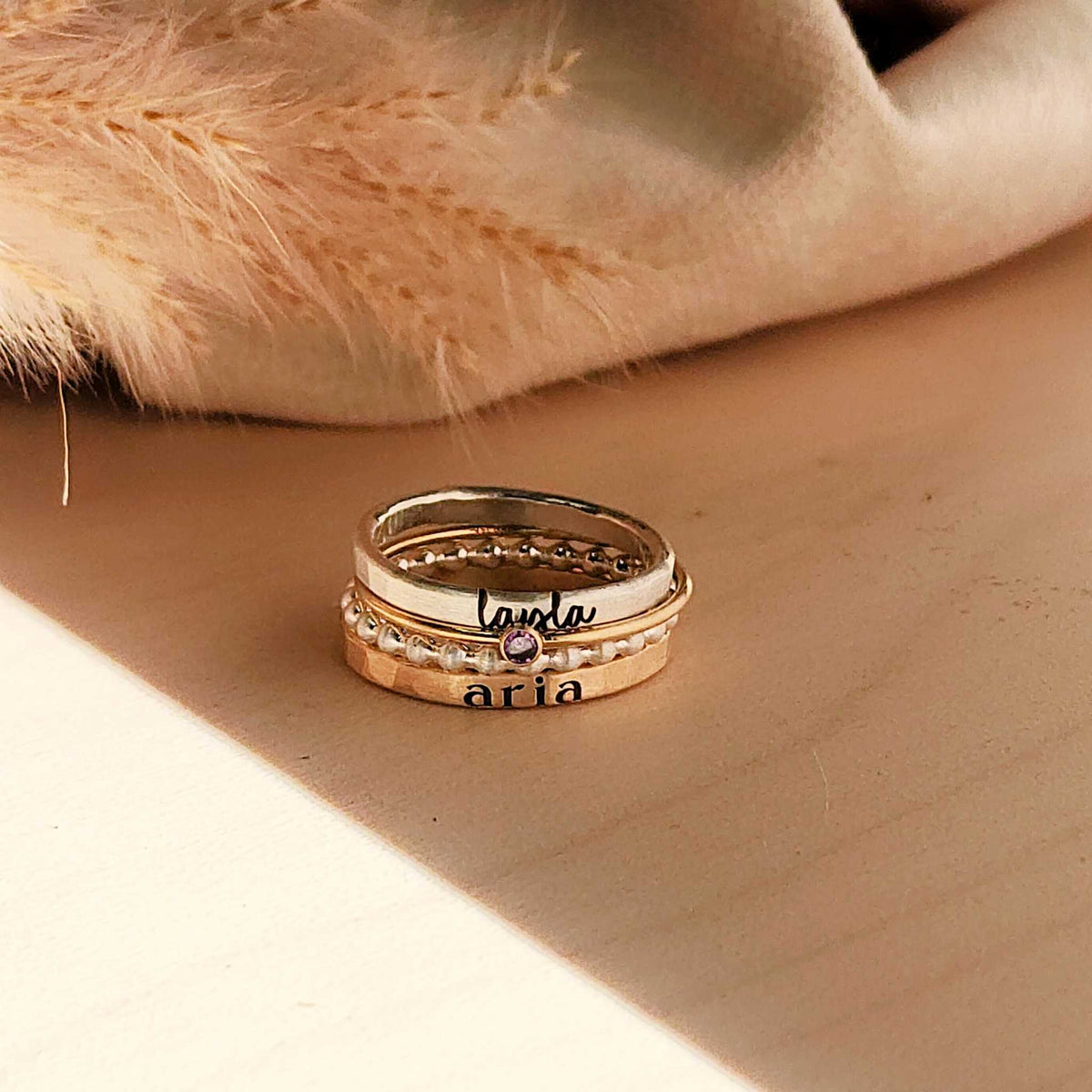 The Maisie Stacking Ring Set - Going Golden