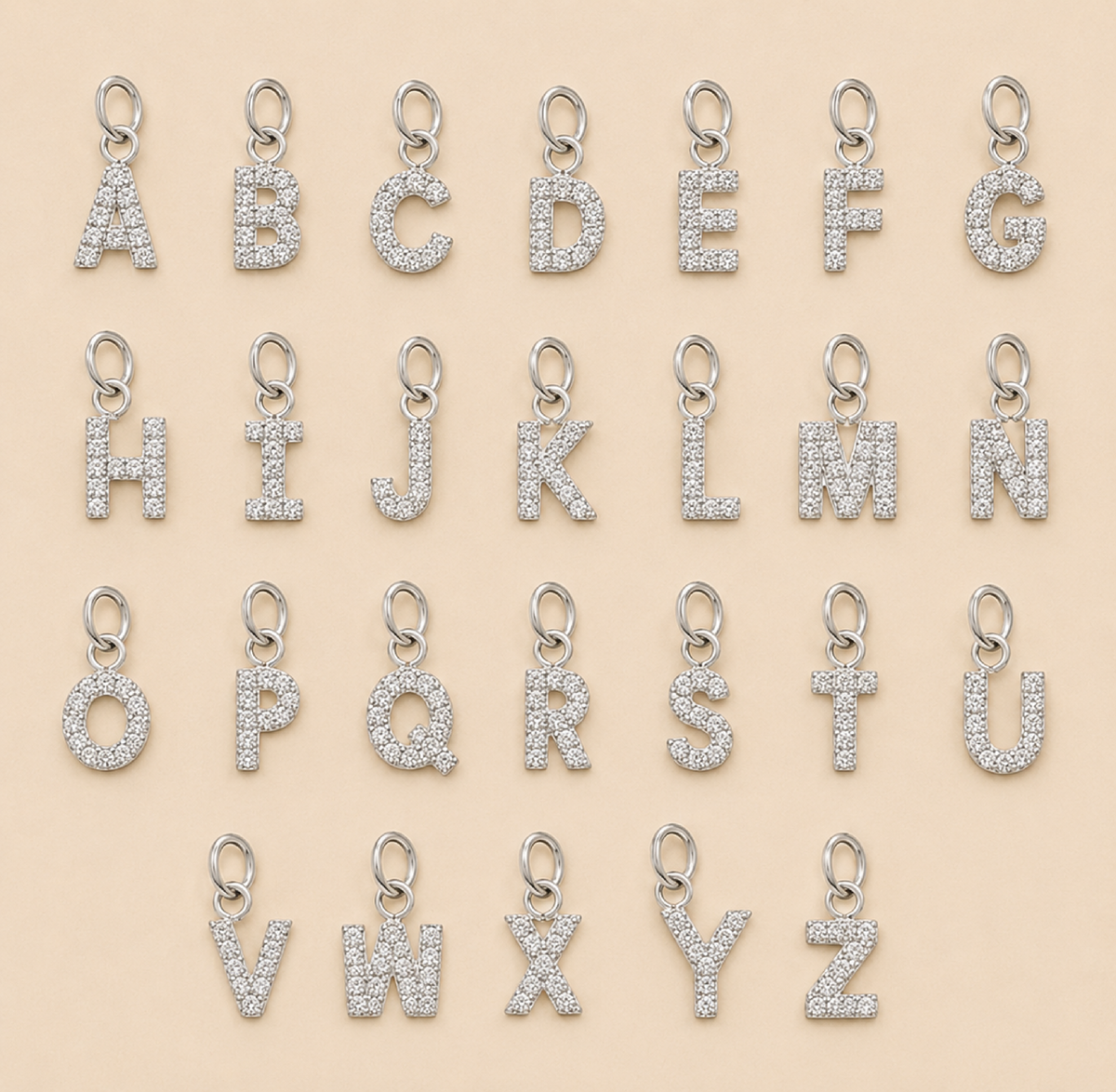 Silver Carabiner Paperclip Charm Necklace