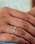 January Birthstone Stacking Ring