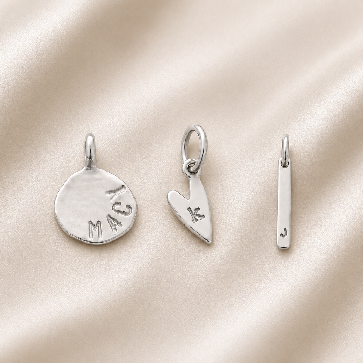 Silver Carabiner Paperclip Charm Necklace