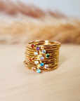 January Birthstone Stacking Ring