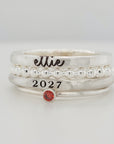 Signet Year Stacking Ring