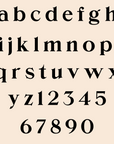 Serif Font Personalized Stacking Ring