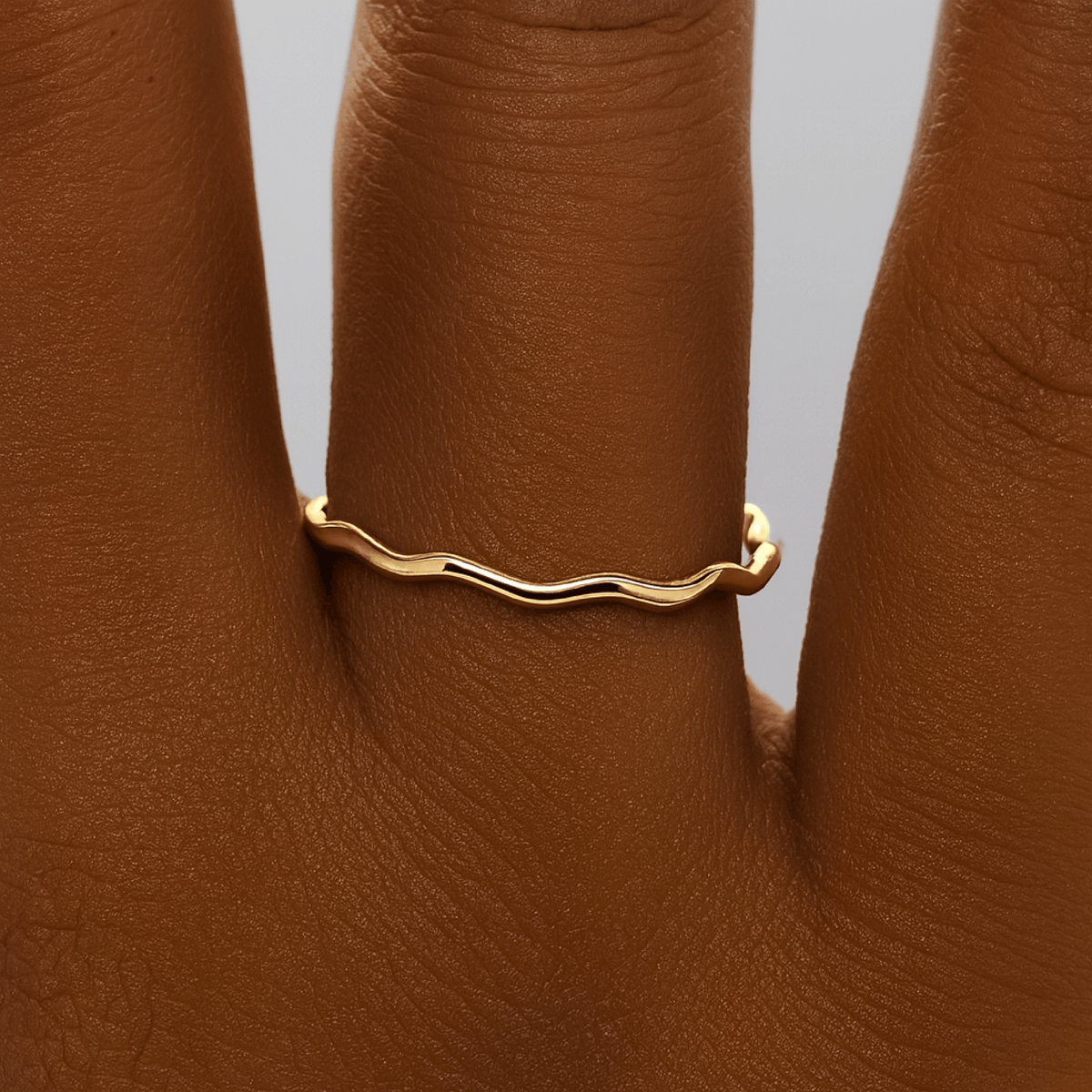 Wavy Stacking Ring - Going Golden
