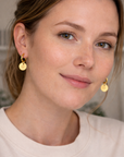 Birth Flower Hoop Earrings - Going Golden