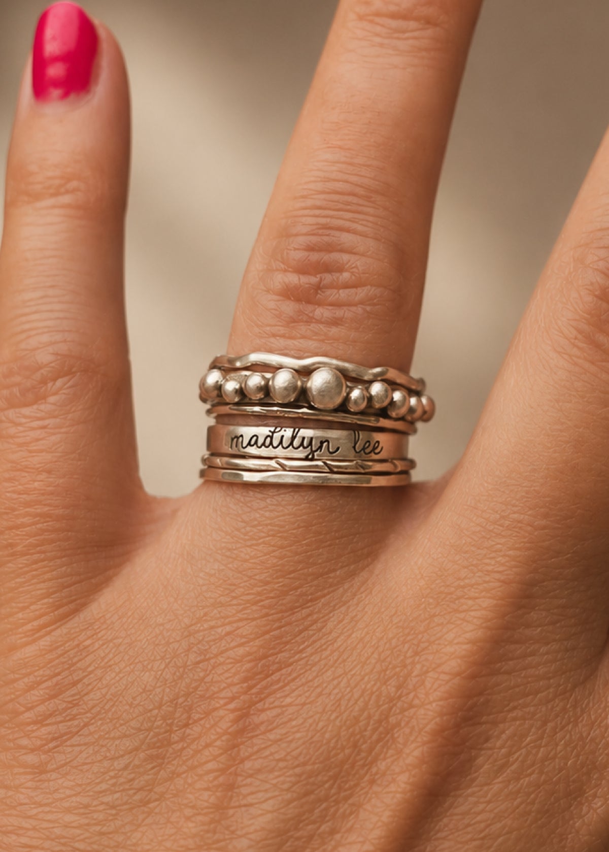 Sterling Silver Bubbles Ring