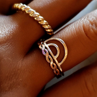 Woven Twist Ring - Going Golden