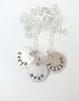 Dainty Round Name Necklace - Going Golden