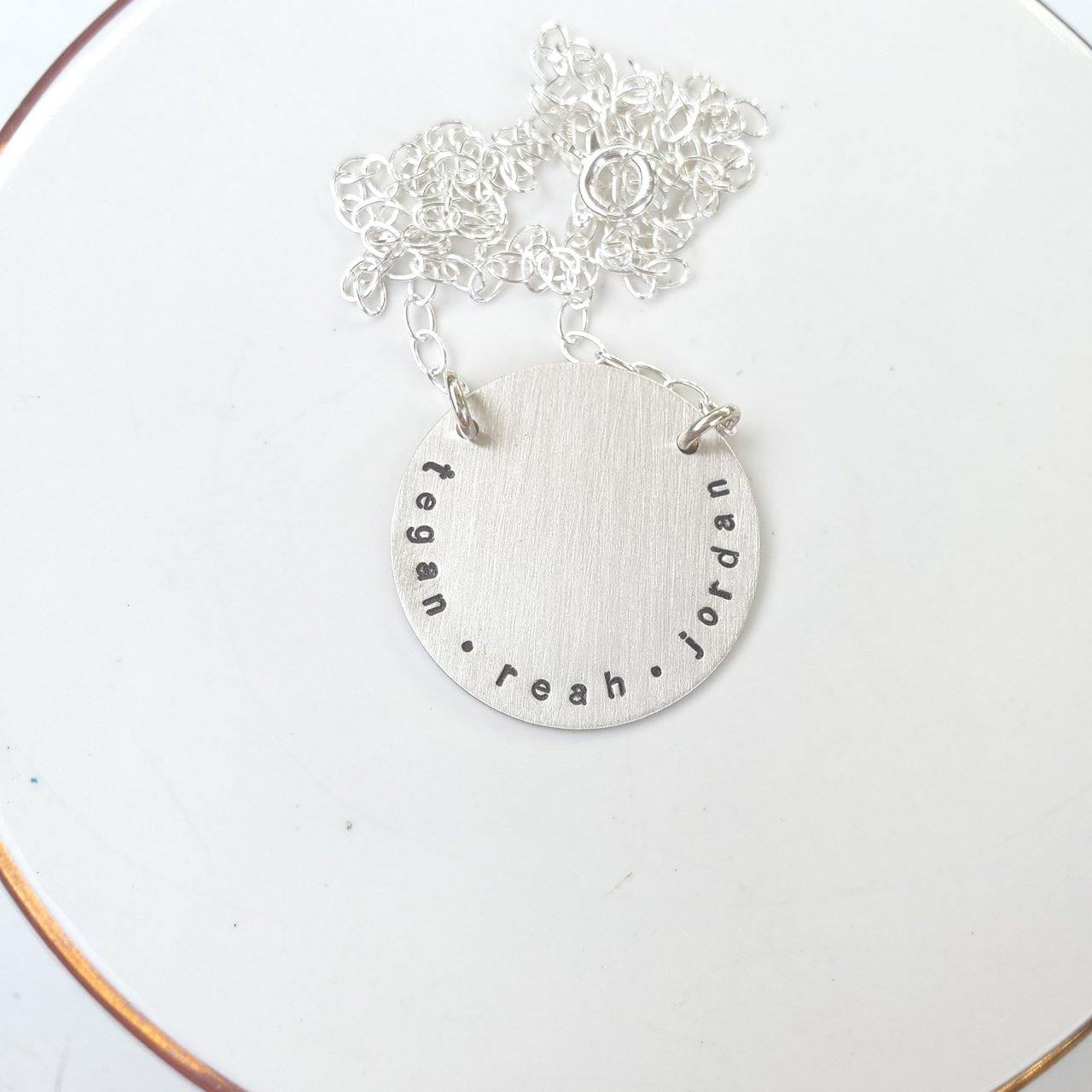 Multiple name block necklace - Going Golden