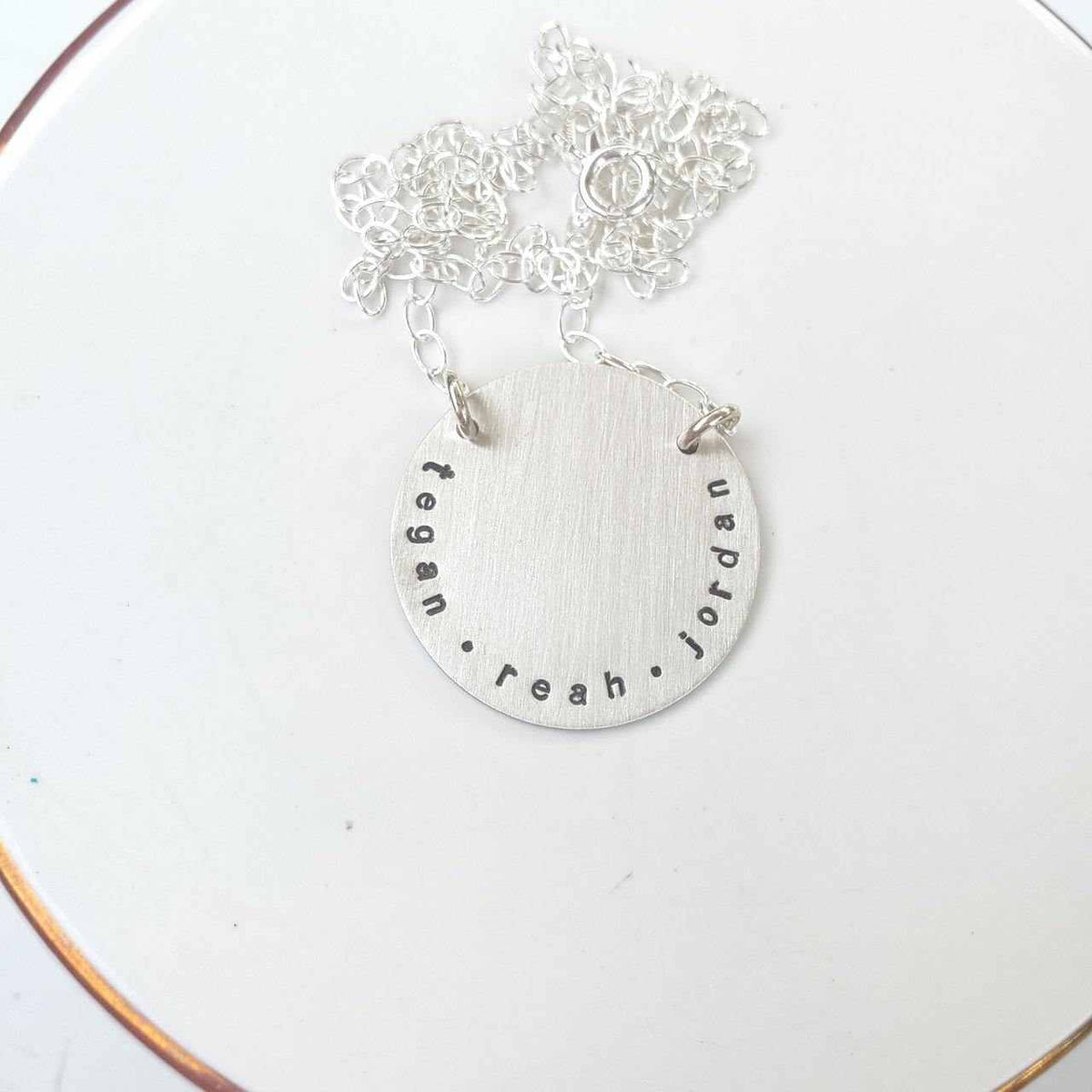 Multiple name block necklace - Going Golden