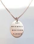 Oval necklace- large - Going Golden