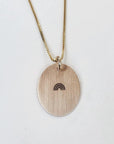Oval necklace- large - Going Golden