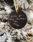 Slate Signature Ornament - Going Golden
