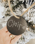 Slate Signature Ornament - Going Golden