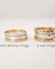 Rose Gold Filled Thick Personalized Stacking Ring
