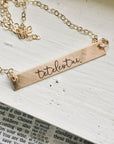 It Is Finished Necklace - Going Golden