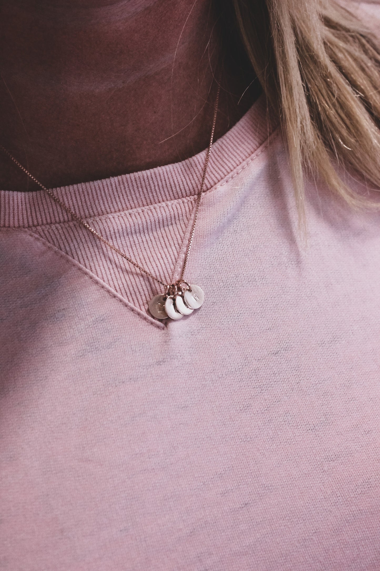 Rose Gold Initial Necklace - Going Golden