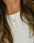 Oval necklace- large - Going Golden