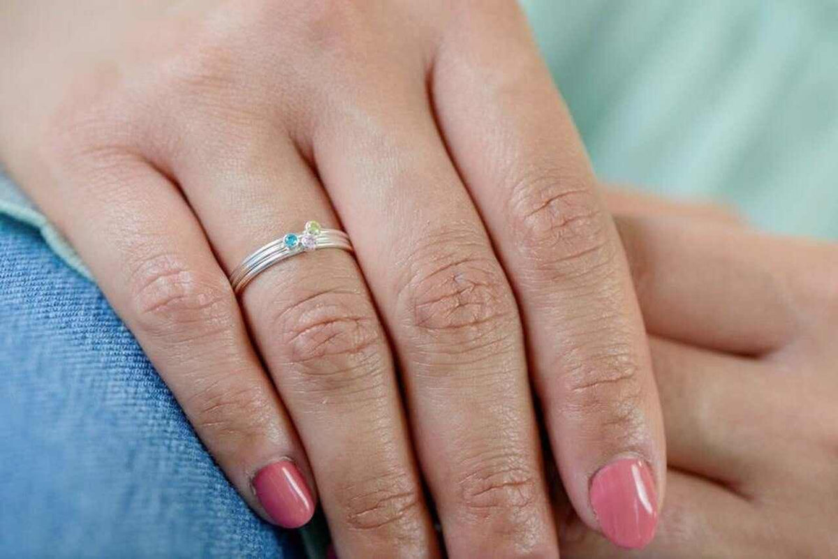 May Birthstone Ring - Going Golden