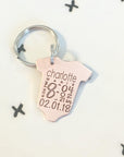 Baby Statistics Keychain - Going Golden