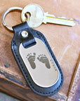 Handwriting Footprint Keychain - Going Golden