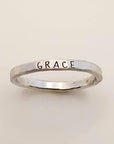 Skinny Upper Name Ring - Going Golden