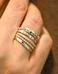 The Ivy Ring Set in Silver - Going Golden