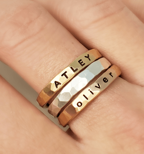 Thick Personalized Rings - Going Golden