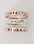 Thick Personalized Rings - Going Golden