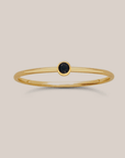 black gemstone ring - Going Golden