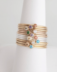 February Birthstone Ring - Going Golden
