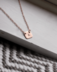 Rose Gold Filled Initial Necklace - Going Golden