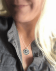 Footprint Necklace with Name - Going Golden