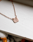 Rose Gold Filled Initial Necklace - Going Golden